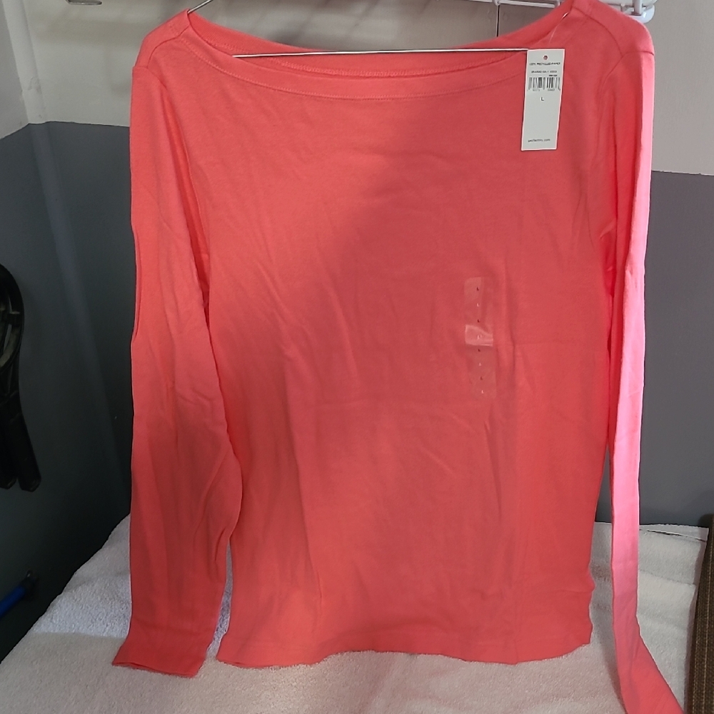 GAP Women's Bright Coral Blouse